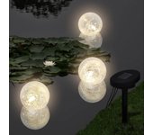 Vidaxl lámpara solar con 3 led flotantes en forma de bola para piscina