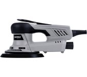Werku wk400750, lijadora circular rotorbital, motor brushless, potencia 350 w, disco 150 mm, órbita 5 mm, incluye disco lijado y manguera aspiración