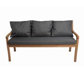 Cojín de banco 170x50/3x50x56cm, cojín de exterior, cojines para columpio de jardín de 3 plazas antracita, cojín de asiento, cojín de respaldo