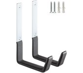 Ganchos resistentes para almacenamiento de garaje,soporte para manguera de jardín,gancho de acero para montaje en pared,ganchos de j para organizador