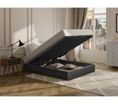 Canapé abatible hestia de ysmee - negro mate - 160x200 cm