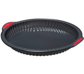 5five - silitop molde de silicona para tarta 26cm negro rojo