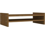 Soporte para monitor marrón miel 50 x 27 x 15 cm madera maciza de pino 02_0004451
