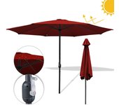 Sombrilla de playa - sombrilla de jardín, sombrilla de terraza, sombrilla de balcón - 350 cm rojo, sombrilla de playa
