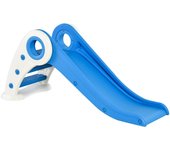 Tobogán plegable infantil homcom azul 120x50x56 cm