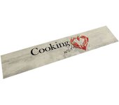 Tapete de cocina lavable con estampado de chile para cocinar, 60 x 300 cm