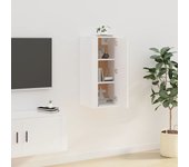 Mueble para tv de pared blanco 40x34,5x80 cm