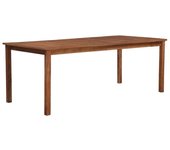 Mesa de jardín madera maciza de acacia 200x100x74 cm