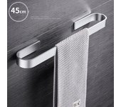 45cm toallero cuarto de baño toallero espacio percha aluminio pared colgante toallero estante de almacenamiento