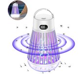 Lámpara led portátil para matar insectos - recargable, mata mosquitos y moscas, ideal para oficina, jardín y camping - diseño moderno y silencioso