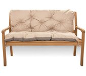 Cojín para banco de jardín 140 x 60 x 50 cm, cojines para columpio exterior/interior, color beige