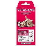 Vetocanis spot on fipronil pipette, anti pulgas y anti-ticks - para gatos