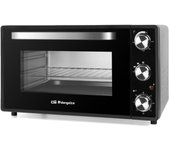 Orbegozo horno eléctrico de sobremesa ho 385, 38 litros de capacidad, selector de temperatura regulable, temporizador, bandeja recogemigas, 2000 w