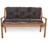 Cojín de banco 180x50x50cm, cojín de jardín negro, cojín de jardín para banco de exterior, cojín de paleta, cojín de jardín para columpio