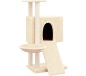 Torre para muebles de árbol para gatos, juguete para trepar, rascador, plataforma para trepar con postes 02_0022536