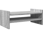 Mesa de monitor para oficina sonoma 50 x 27 x 20 cm madera de ingeniería color gris 02_0044995