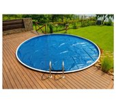 Cubierta solar para piscinas redondas de 3,6m, calienta el agua, reduce evaporación y maximiza tu ahorro natural