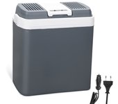 Nevera eléctrica 24 l (gris) mini nevera 230 v y 12 v para autocaravana fría y caliente modo eco