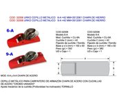 Urko cepillo metalico 6-a 42 mm 3512061 chapa hierro