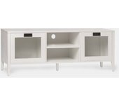 Mueble tv de lacado blanco 140x50 cm