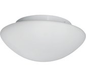 Searchlight 3 ljus badrumsspoltaklampa rund vit med opalglas ip44, e27