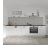 Conjunto cocina haaus karo v25, blanco, encimera thermo 28 mm, l 300 cm