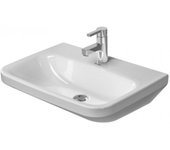 Lavabo durastyle med 55cm de duravit, sin rebosadero, con agujero para grifo, sin agujero para grifo, 23245500701, color: blanco con wondergliss
