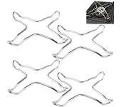 Rejilla universal para estufa de gas (4 piezas), aro de hierro fundido duradero para cocinas y placas de cocina.