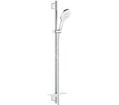 Grohe set de ducha rainshower smartactive, 3 jets, blanco/cromo (g26578ls0)