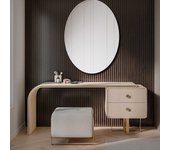 Espejo de pared ovalado para colgar 50x70cm – espejo decorativo para salón, baño, entrada (l207)