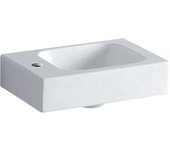Geberit icon lavamanos 38x28cm, blanco, con orificio para grifo a la izquierda, 124836600, color: blanco