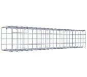 Gabión para montar con dimensiones 100 cm x 20 cm x 20 cm (l x a x p), malla 5 x 5 cm, anillo en c,. atenc.: falta una reja - diámetro del cable ...