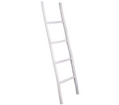 Escalera de madera blanca 44x3x150