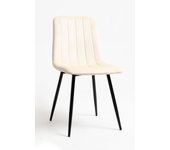Silla miller black terciopelo - beige