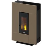 Cadel grace 7 estufa independiente pella o pellet negro, bronce