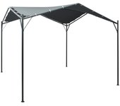 Vidaxl cenador carpa de acero gris antracita 3x3 m