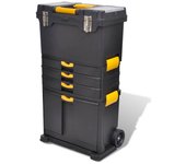 Vidaxl caja de herramientas carrito portátil