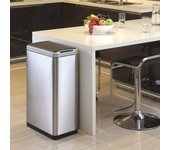 Contenedor con sensor phantom 2x20 l, color plata mate, eko