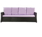 Cojines de sofá de exterior violeta claro cojines de sofá de 4-3 plazas cojín de banco de jardín 180x50x50 cojines para muebles de poliratán-mix
