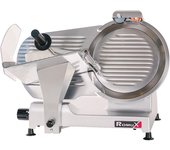 Romux® cortadora de fiambre con cuchilla de 300 ø mm | cortafiambres eléctrico profesional con espesor de corte regulable de 0 a 16 mm - 380 w