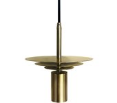 Lámpara de techo colgante saturno e27 ip20 fabricado en metal color oro viejo