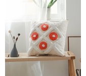 Cojín cuadrado en algodón estilo boho bali (45x45 cm) funda + relleno - pineka