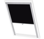 Vidaxl persiana enrollable opaca negra ck02