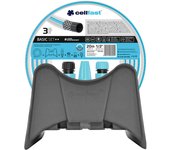 Set riego básico, manguera 12,5 mm x 20 m, soporte colgador y conectores cellfast