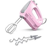 Bosch clever mixx fun sbattitore manuale, 375 w, acciaio inossidabile, 4 velocità, rosa