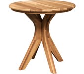 Vidaxl mesa de café de jardín ø55x51 cm madera sólida de teca