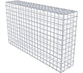 Gavión 100 cm x 60 cm x 20 cm (l x h x p), tamaño de malla 5 x 5 cm, anillo espiral - diámetro del cable 4 mm