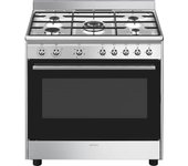 Smeg concert cx90gm cocina cocina independiente eléctrico encimera de gas acero inoxidable a