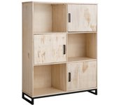 Santo|librería de 3 puertas en pino