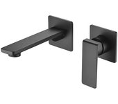 Mice - grifo empotrado de lavabo monomando con caño y maneta - grifos empotrados para baño color negro mate